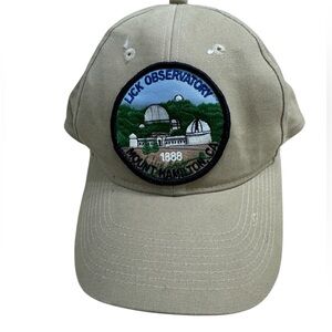 Vintage LICK Observatory Mount Hamilton CA Tan Baseball Hat Cap Adult OS MINTY